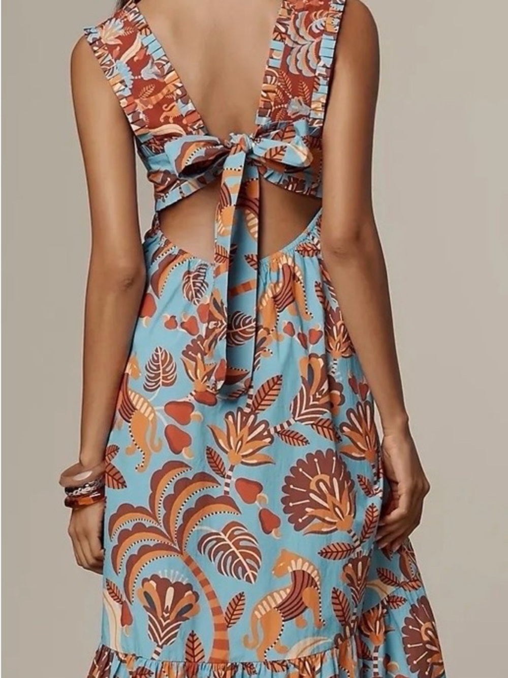 FARM Rio x Anthropologie Square-Neck Midi Dress - Picture 2 of 12